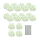 thumbnail image 3 of Flores artificiales hortensias con arreglos florales de tallo para accesorios de fotos decorativas de bricolaje para el hogar Decoración de bodas de Blanco, 3 of 5