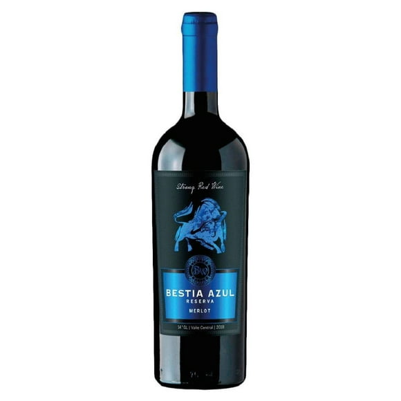 Vino Bestia Azul Reserva Merlot 14° 750cc