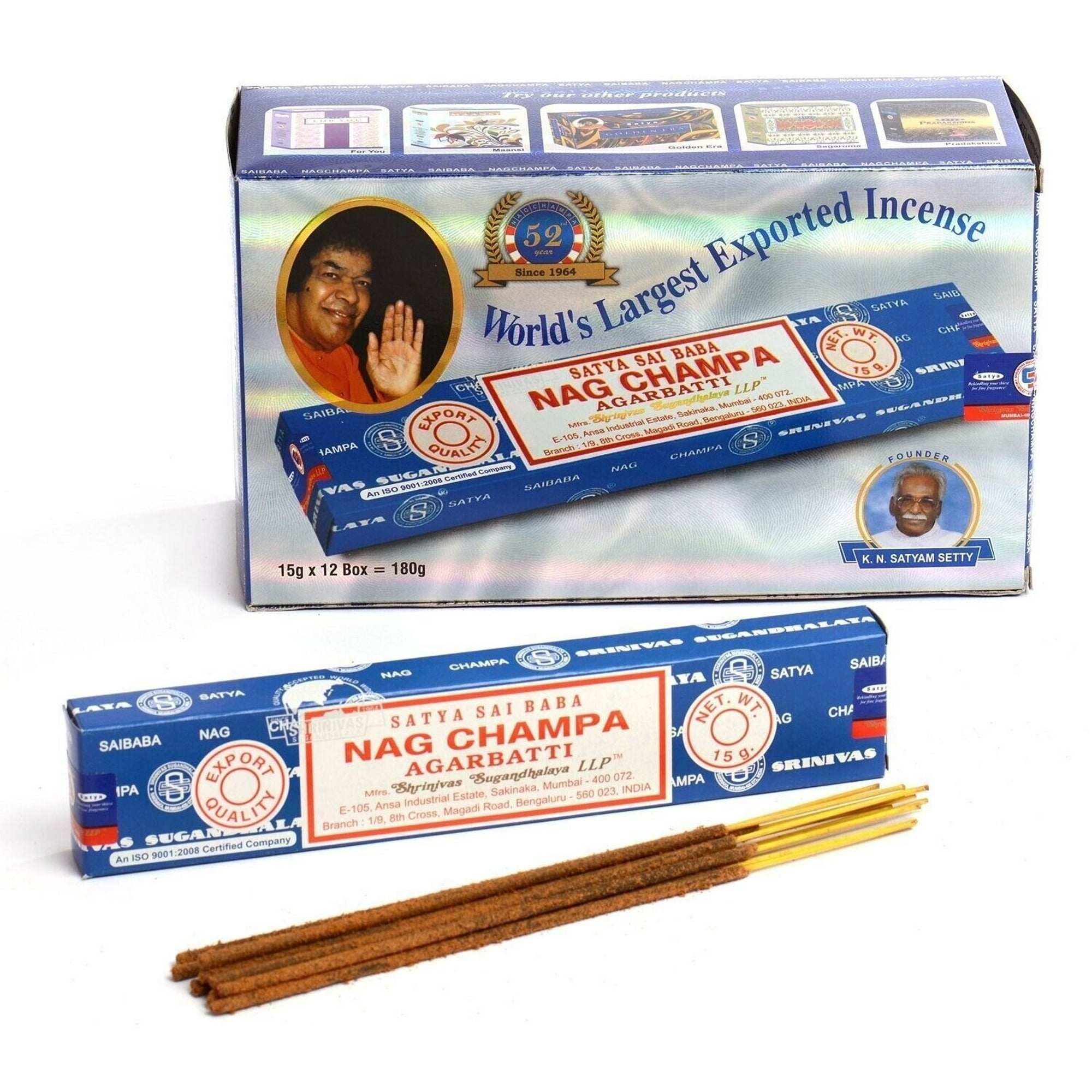 Incienso Natural Nag Champa Azul Clasico Pack 12 Unidades Lider - Main Image