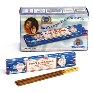Nagchampa - Incienso Natural Nag Champa Azul Clasico Pack 12 Unidades
