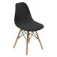 thumbnail image 3 of Funda Para Asiento De Silla Shell Sin Brazos Funda Para Salón Mid-Century Negro, 3 of 5