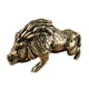 thumbnail image 3 of Estatua De Cerdo De Latón, Adorno De Escritorio, Regalo, Mascota De Té Para Decoración Del Hogar, Mesa De Coche, 3 of 4