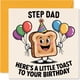 thumbnail image 1 of Tarjeta de felicitación Stuff4 Step Dad, tarjeta de cumpleaños A Little Toast, 1 of 7
