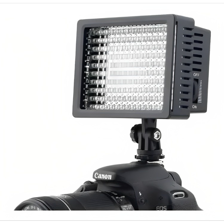 Genérico - Foco Led 160 Luces Flash Cámara Videograbadora + 2 Filtros