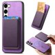 thumbnail image 4 of Funda de Cuero Magnética con Tarjetero para Samsung Galaxy S23 Cubierta Delgada Morado, 4 of 5