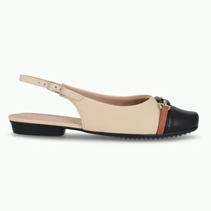 Ballerina Mujer Nude/Negro Raquel 517 Piccadilly