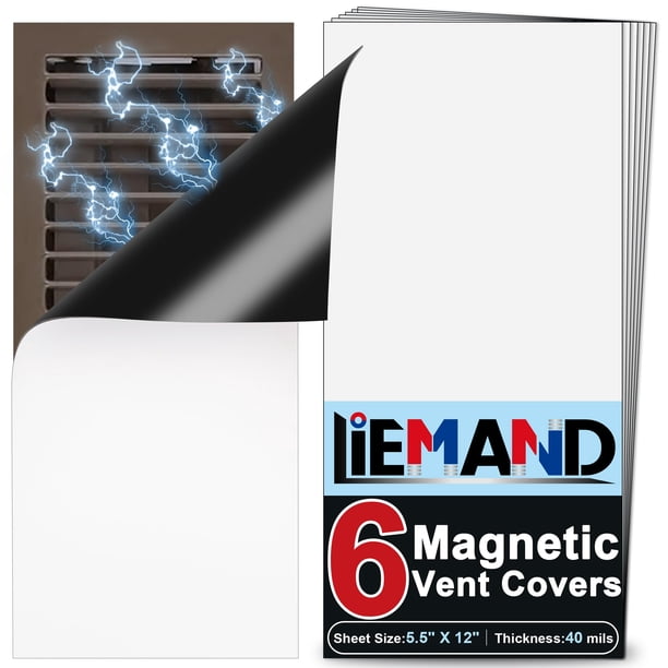 Cubiertas de ventilación magnéticas LIEMAND de 5.5 x 12 pulgadas para el hogar y la casa rodante