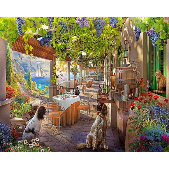 Rompecabezas Springbok Vineyard Porch 1000 piezas para adultos