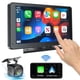 thumbnail image 1 of Estéreo de coche PASLDA de 7 pulgadas inalámbrico Apple CarPlay Android Auto, 1 of 7