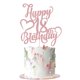 thumbnail image 1 of Decoración para tartas AROKIPPRY con purpurina en oro rosa, feliz cumpleaños número 18, 1 of 7