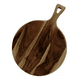 thumbnail image 1 of Tabla De Picar Circular Con Mango Mcb002 Lisa Marrón, 1 of 3