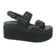 thumbnail image 1 of Sandalia Chalada Mujer Viru-31 Negro Plataforma, 1 of 6