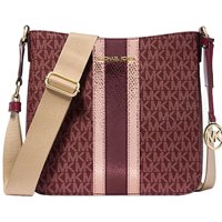 Cartera Michael Kors Womens Jet Set Travel Small Signature Crossbody Oxblood