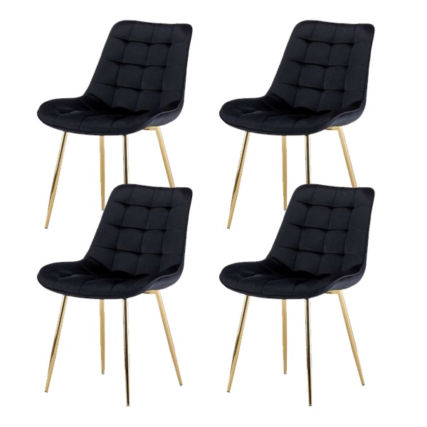 Coricori - Pack 4 Sillas Capitonne Top Negro