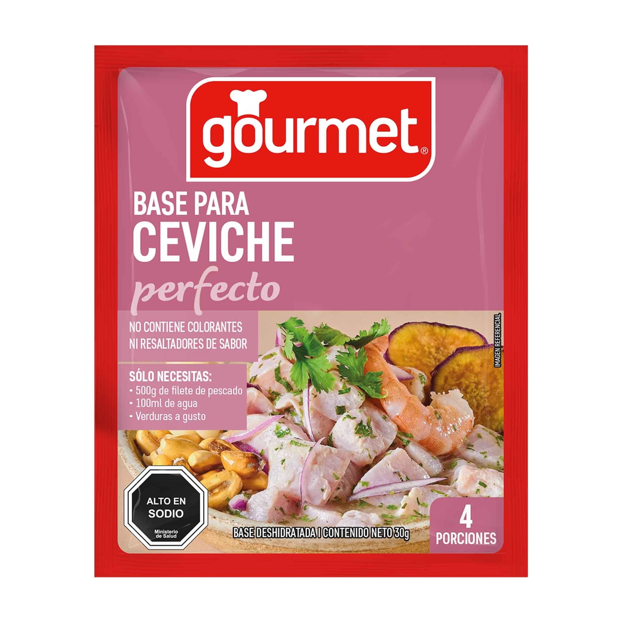 Base Para Ceviche (4 Porciones) Sobre 30 g Gourmet