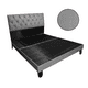 thumbnail image 1 of Base de Cama con Respaldo a Piso King Gris Lino, 1 of 2