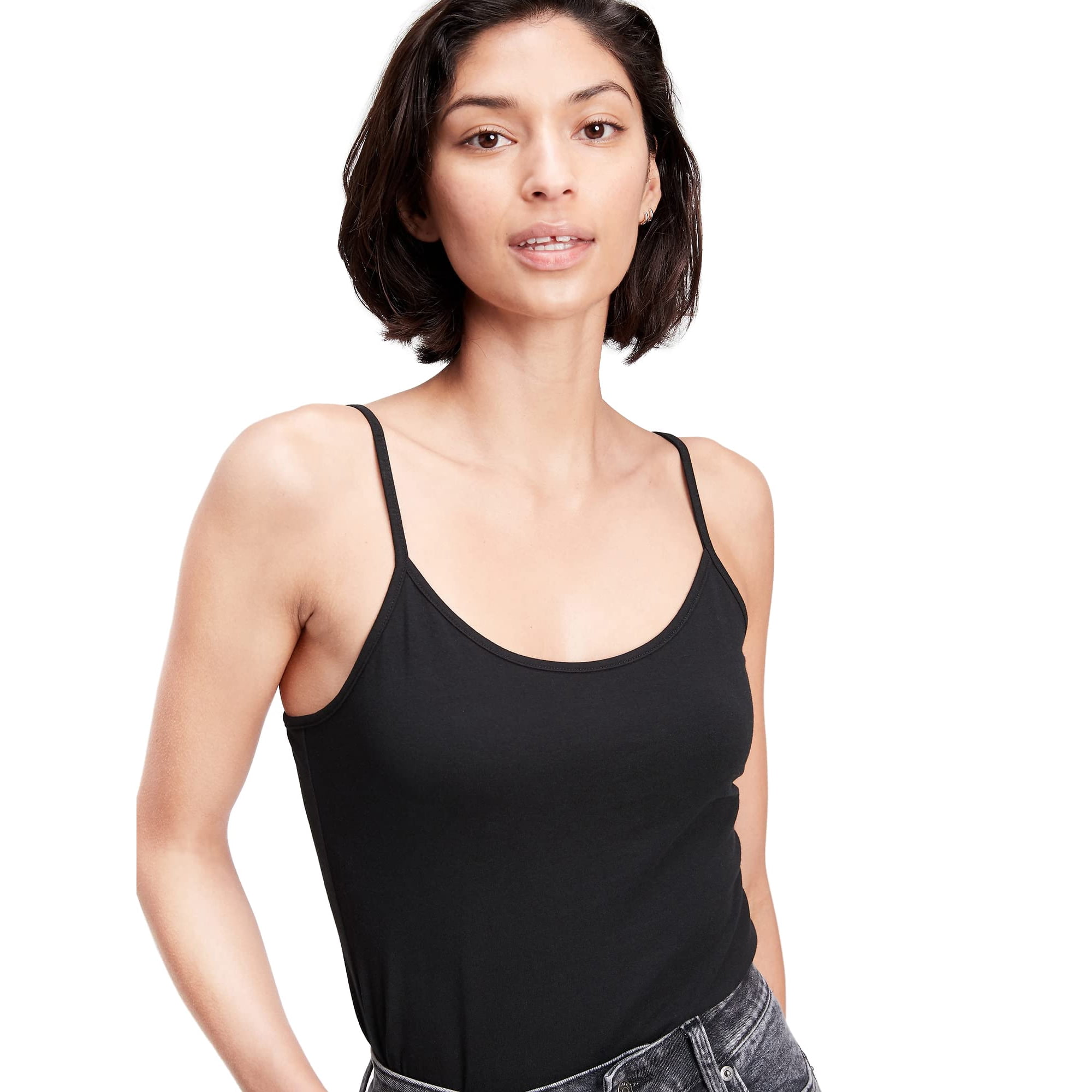 Camisa Top Cami Gap Fitted True Black Para Mujer Xxl