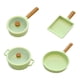 thumbnail image 2 of 4 Piezas 1/6 Olla De Cocina Para Casa De Muñecas Mini Modelo De Utensilios De Cocina Para Muñecas BJD Cocina Verde, 2 of 4