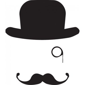 Rienda Libre Graphics - Decomural Top Hat Mustache Monocle Pack Ws-33397