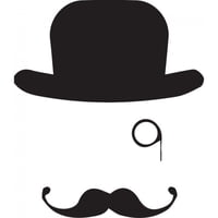 Rienda Libre Graphics - Decomural Top Hat Mustache Monocle Pack Ws-33397