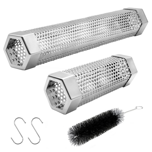 Set de Tubos Ahumadores de Pellets LFSEMINI 6" y 12" Acero Inoxidable