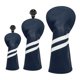 thumbnail image 1 of 3x Golf Wood Head Cover Headcover Con Protector De Etiqueta De Número Intercambiable Azul Oscuro, 1 of 5