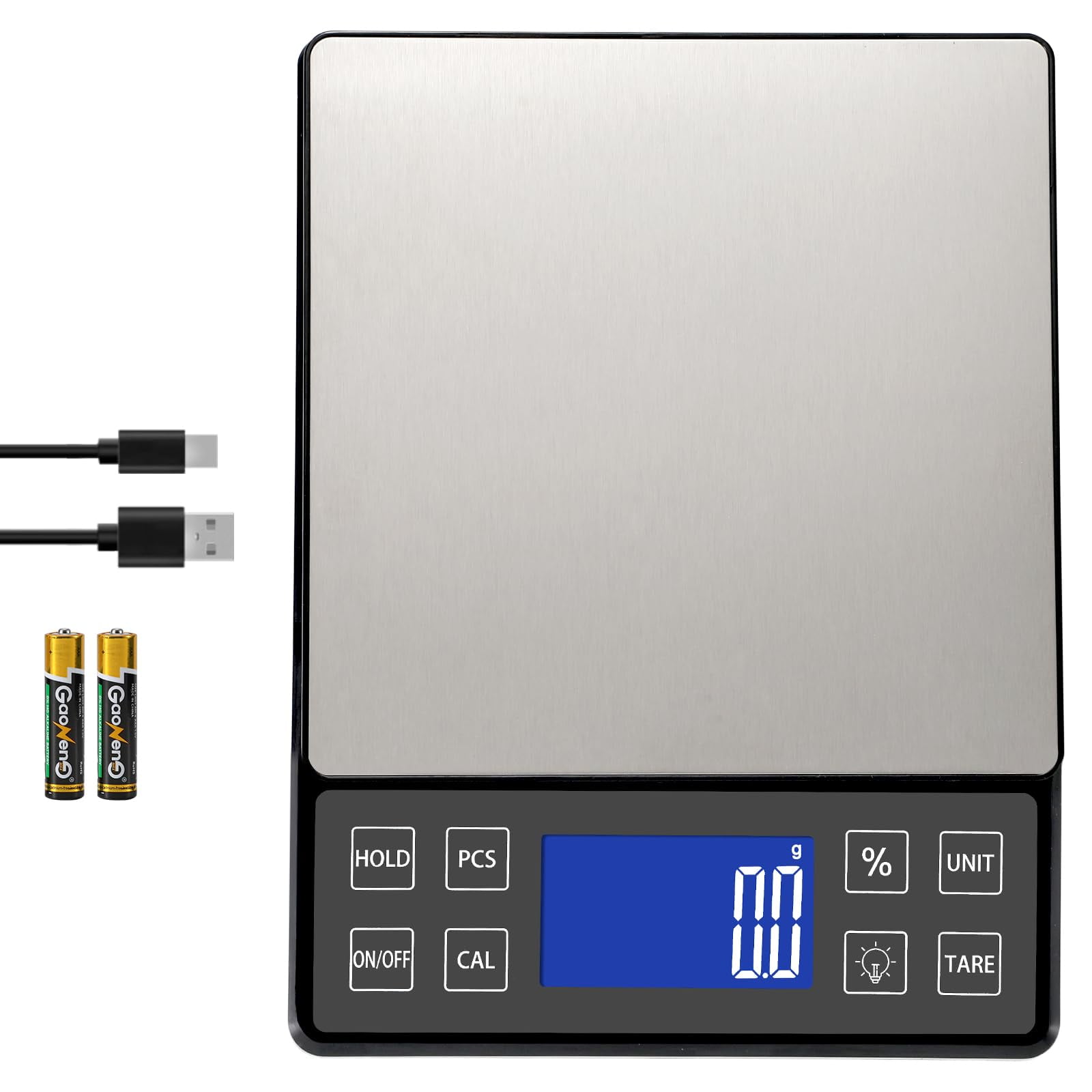 Báscula De Cocina Semier 16 Cm Acero Inoxidable, Precisión De 5 Kg
