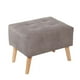 thumbnail image 1 of Pouf Niza Cuero Kentucky Gris, 1 of 3