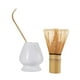 thumbnail image 3 of Matcha Set Cerámica Matcha Batidor Matcha Ceremonia Kit Bambú Batidor Blanco, 3 of 5