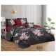 thumbnail image 2 of Cubrecama Quilt Verano 2 Plazas - Negro Rosas KFL633, 2 of 3