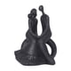 thumbnail image 1 of Ornamento De Escritorio Abstracto De Colección De Estatuas De Pareja Para Decoración Del Gabinete De Boda Siéntate Negro, 1 of 5