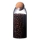 thumbnail image 1 of Tarro de cristal para almacenar alimentos, recipiente de cristal hermético, tarro para dulces, con bola de corcho, tarro para almacenar especias, azúcar, café, galletas, 1 of 6