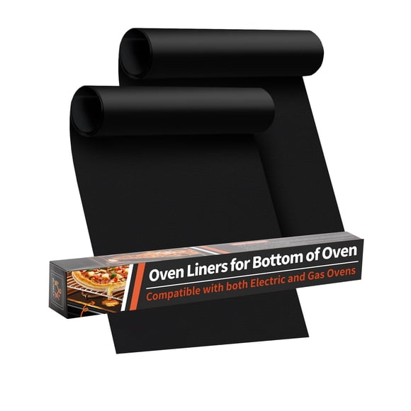 Forros para horno Buself, 2 unidades, grandes y resistentes, 43 x 63 cm, color negro