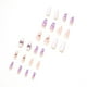 thumbnail image 2 of 24 pcs White Cloud Removable Gel Nail Kit - 24 Vine Purple Fake Nails for Long-Lasting, Stylish Manicures, 2 of 2