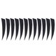thumbnail image 1 of 12 Piezas 4 Pulgadas Tiro Con Arco Flecha Plumas Fletchings Paletas Negro, 1 of 3