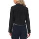 thumbnail image 3 of INSPIRE CHIC Chaqueta de Motociclista de Mezclilla Lavada con Cremallera para Mujer S Negro, 3 of 6