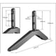 thumbnail image 3 of Soporte universal para TV, base para TV, color negro, 2 piezas, soporte de escritorio, 3 of 5