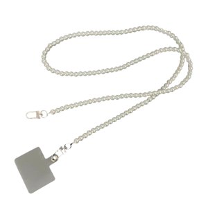 Magideal - Cordón De Teléfono Desmontable, Colgante Con Correa Para Teléfono, Bonito Colgante De Joyería, Cadena De Teléfono Con Cuentas Antipérdida, Cuerda Para Cadena Cruzada