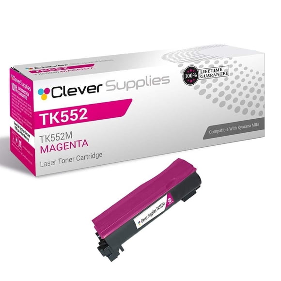 Cartucho de Tóner Clever Supplies TK552M Magenta 6000 páginas