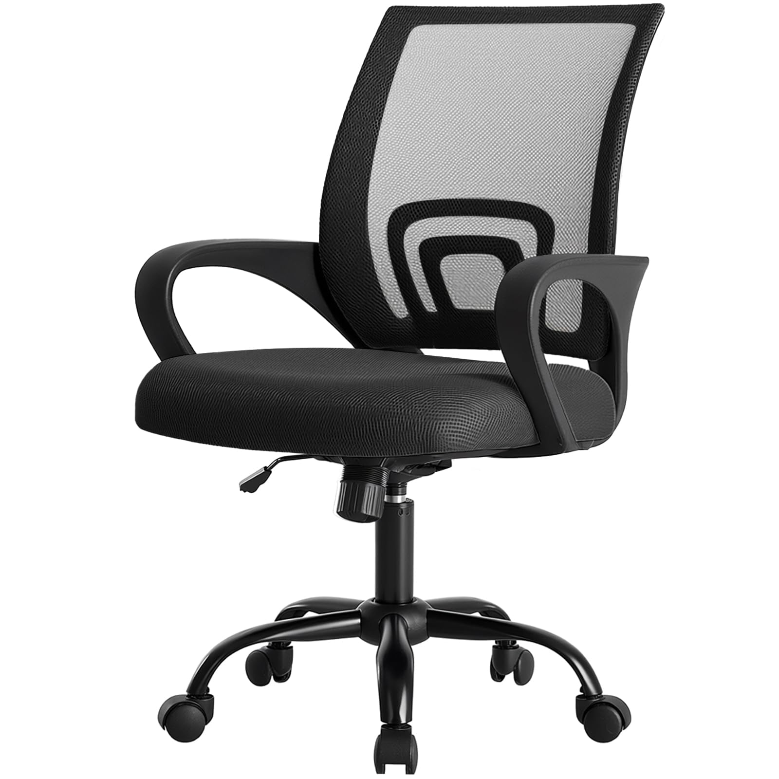 Silla De Escritorio De Oficina Dumos Ergonómica Con Respaldo Medio Y Soporte Lumbar