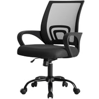 Silla De Escritorio De Oficina Dumos Ergonómica Con Respaldo Medio Y Soporte Lumbar