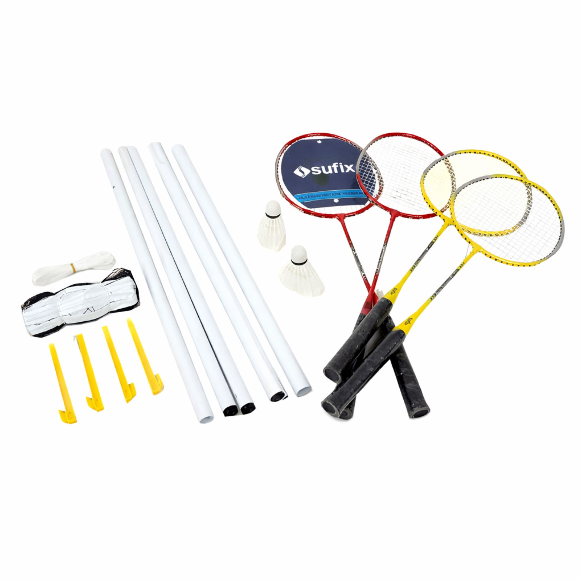 Set Completo Bádminton Para 4 Jugadores Sufix