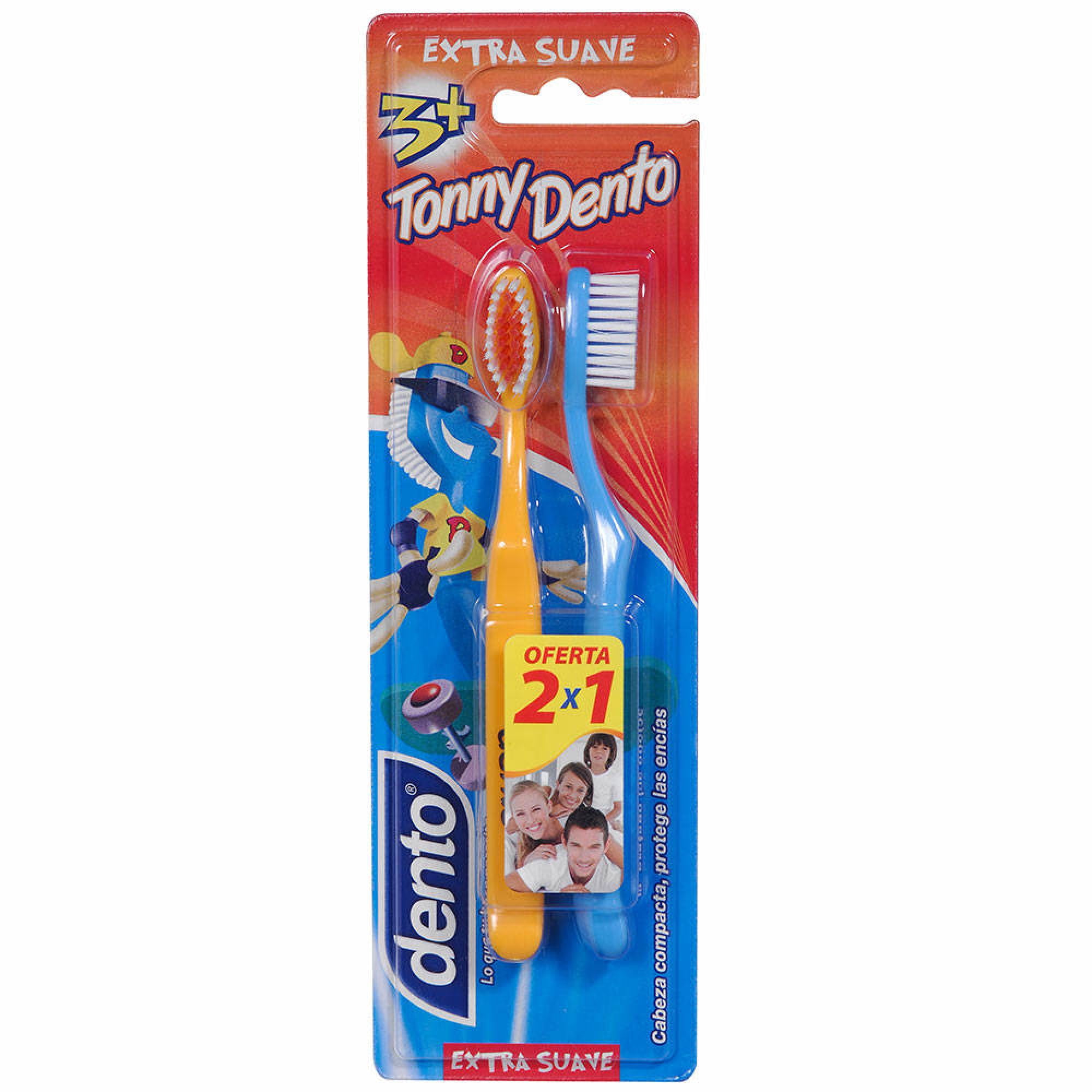 Cepillo De Dientes Extra Suave Niños Suave 2 Un Dento