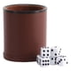 thumbnail image 4 of Dados de cuero sintético, antideslizantes, con tubo recto, construcción robusta de PP, seis dados, portátiles, multifuncionales, adecuados para clubes, 4 of 5