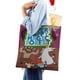 thumbnail image 4 of Super Happy Magic Forest Bolso de tela con estampado de lienzo para mujer, bolsa de compras reutilizable y estética, con cremallera interior, regalo para mujer,40*40cm., 4 of 6