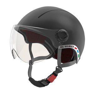 Magideal - Casco De Vehículo Eléctrico Casco De Media Máscara Circunferencia De La Cabeza Ajustable Cómodo Casco De Ciclismo Para Adultos Para Motocicleta Negro