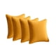 thumbnail image 1 of Set De 4 Fundas De Cojin Lisa Con Borde 45x45 Amarillo, 1 of 4