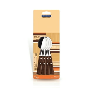 Tramontina - Set 12 Cucharas Té Tradicional Mango Madera