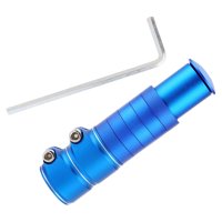 Ioensy - Extensor De Eje De Horquilla De Bicicleta Adaptador De Altura De Manillar De Bicicleta Para Bicicleta De Montaña Azul 13Cmx3.5Cm