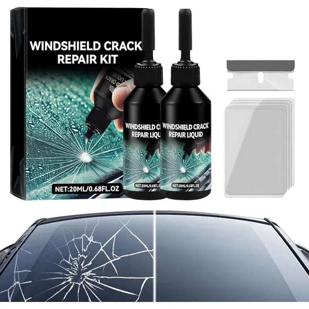 Kit reparación grietas parabrisas líquido reparación vidrio astillas grietas ventana coche